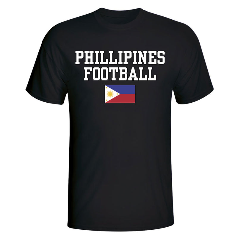 Phillipines Football T-Shirt - Black