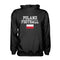 Poland Football Hoodie - Black