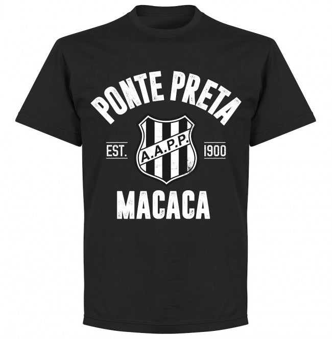Ponte Preta Established T-Shirt - Black - Terrace Gear