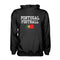 Portugal Football Hoodie - Black