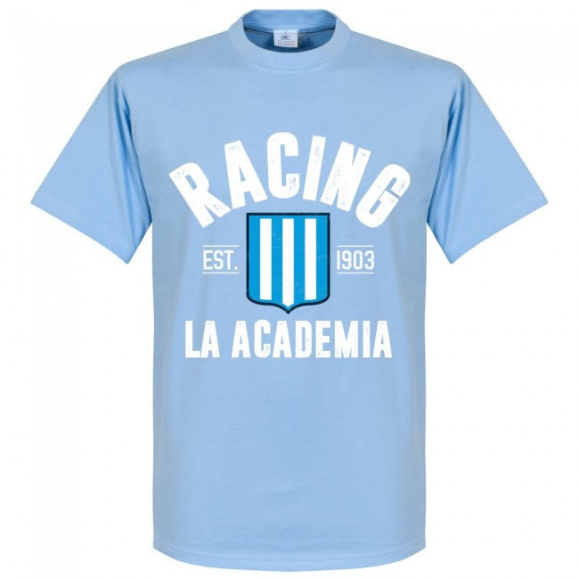 Racing Club Established T-Shirt - Sky - Terrace Gear