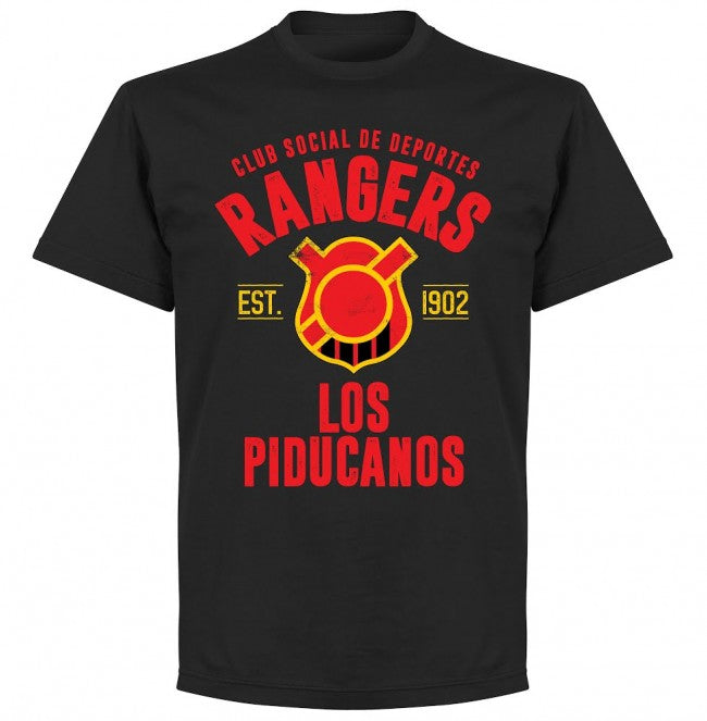 Rangers de Chile Established T-Shirt - Black - Terrace Gear