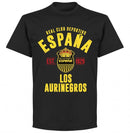 Real Club Deportivo Espana Established T-shirt - Black - Terrace Gear