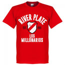 River Plate Established T-Shirt - Red - Terrace Gear