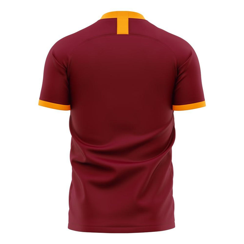 Roma 2020-2021 Home Concept Football Kit (Libero) - No Sponsor - Kids (Long Sleeve)