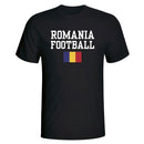Romania Football T-Shirt - Black