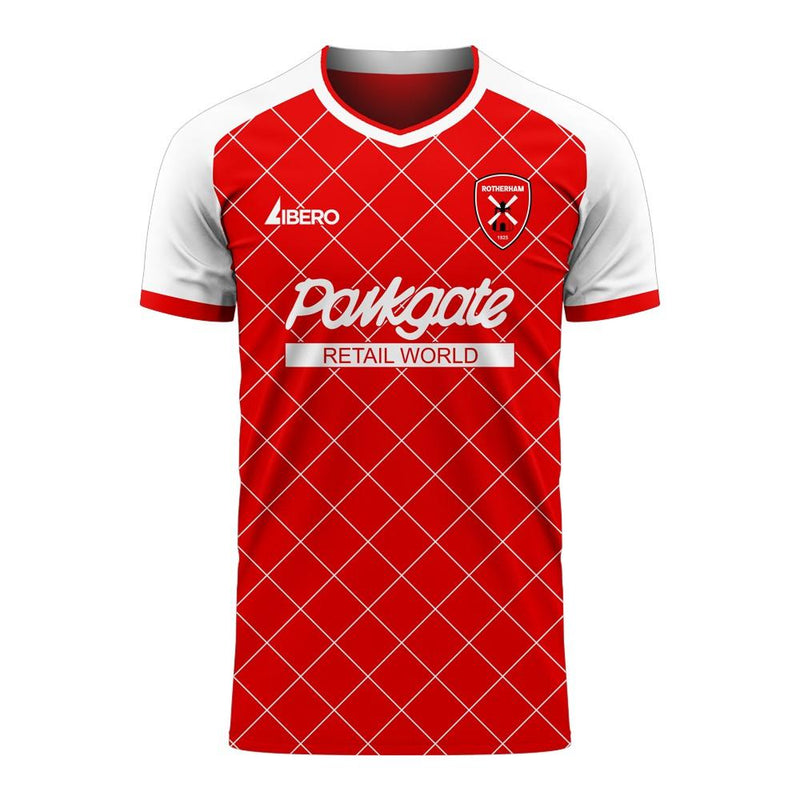 Rotherham 2020-2021 Home Concept Football Kit (Libero) - Adult Long Sleeve