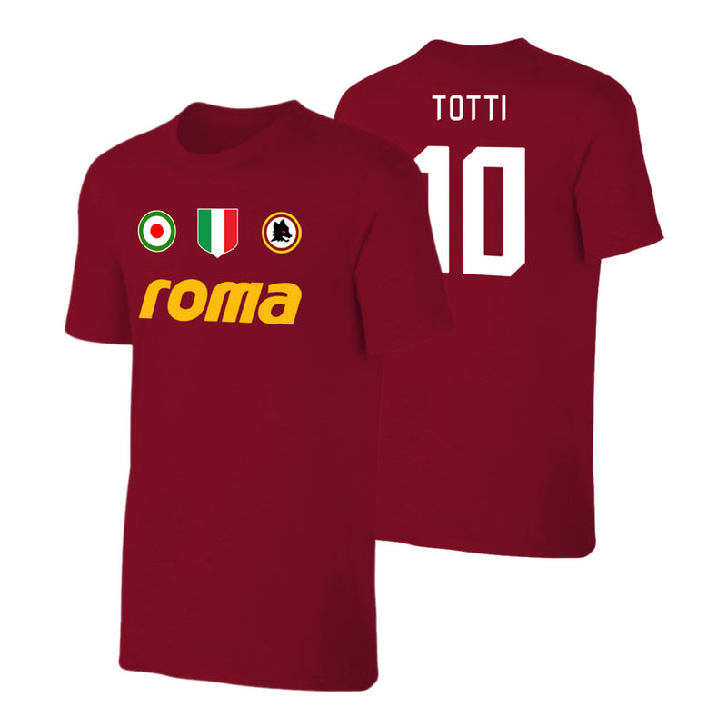 Roma 'Vintage 81/82' t-shirt TOTTI - Crimson