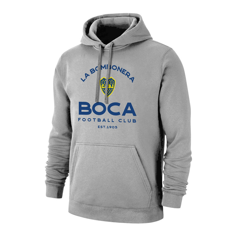 Boca Juniors "Estadio" footer with hood, - Grey