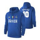 Inter 'Vintage 97/98' footer with hood RONALDO - Blue