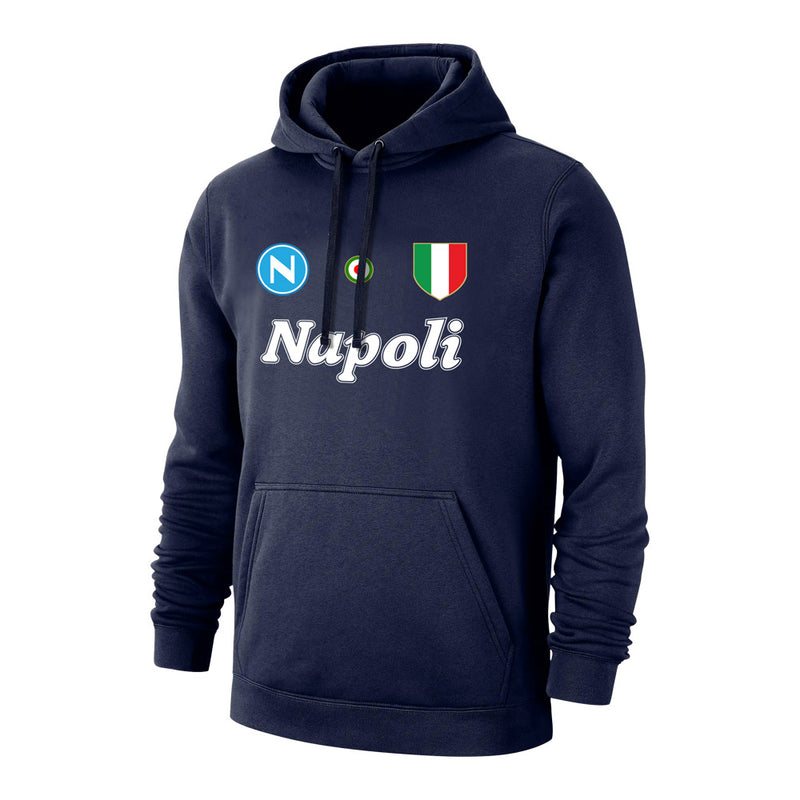 Napoli 'Vintage 86/87' footer with hood - Dark blue