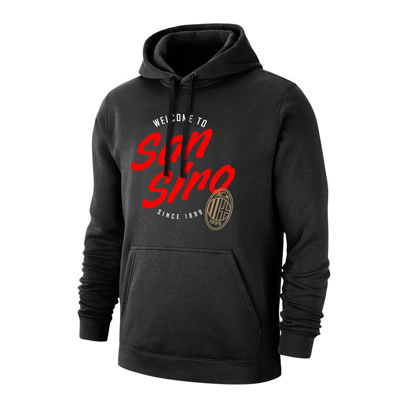 Milan 'San Siro' footer with hood - Black