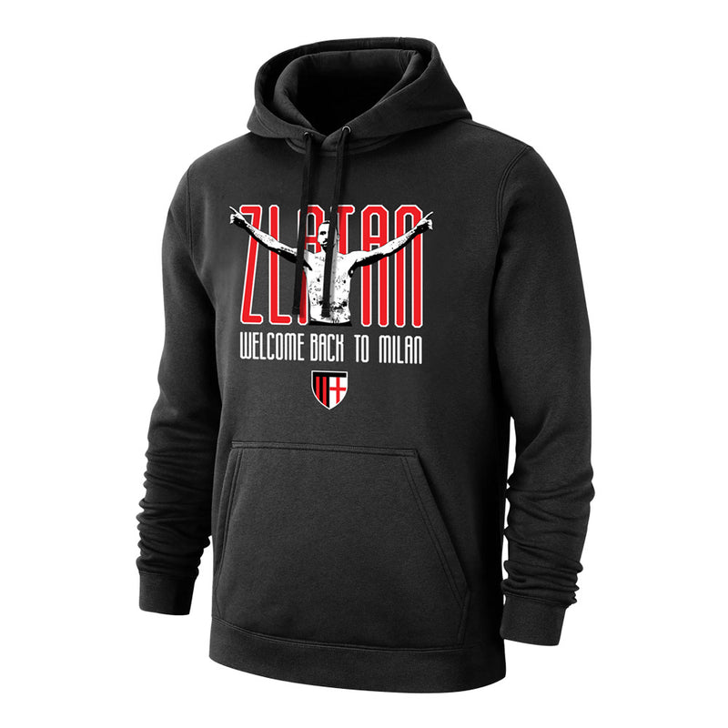 Milan 'Zlatan Welcome Back' footer with hood - Black