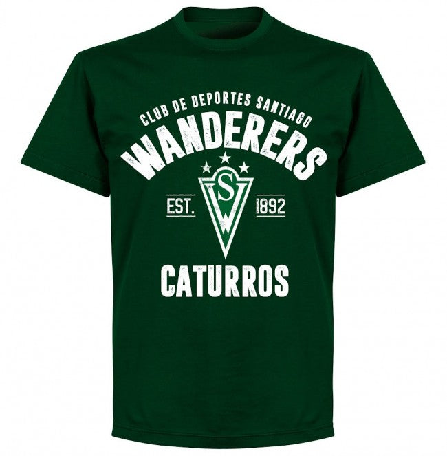 Santiago Wanderers Established T-Shirt - Bottle Green - Terrace Gear