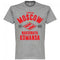 Spartak Moscow Established T-Shirt - Grey - Terrace Gear