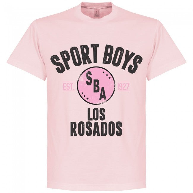 Sport Boys Established T-Shirt - Pink - Terrace Gear