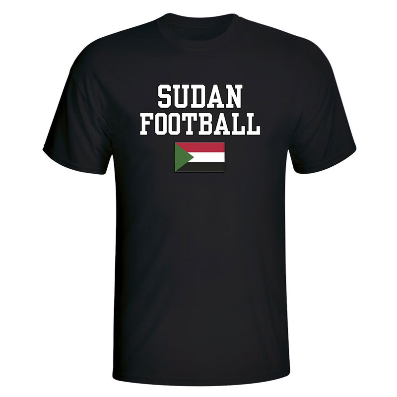 Sudan Football T-Shirt - Black