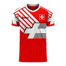 Switzerland 2020-2021 Retro Concept Football Kit (Libero) - Little Boys
