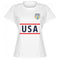 USA Team Pride Womens T-Shirt - White