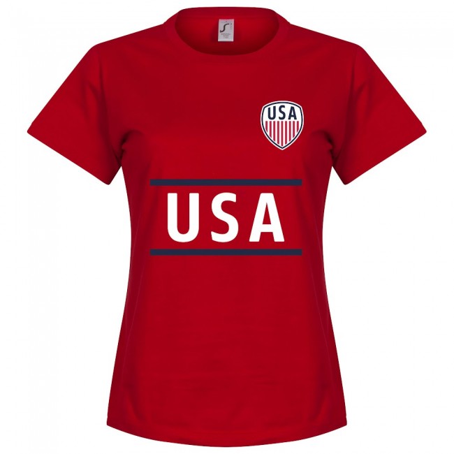 USA Team Womens T-Shirt - Red