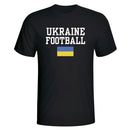 Ukraine Football T-Shirt - Black