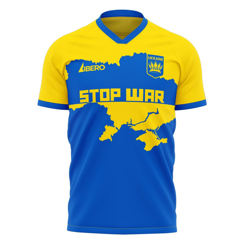 Ukraine Stop War Concept Football Kit (Libero) - Blue (STOP WAR 22)