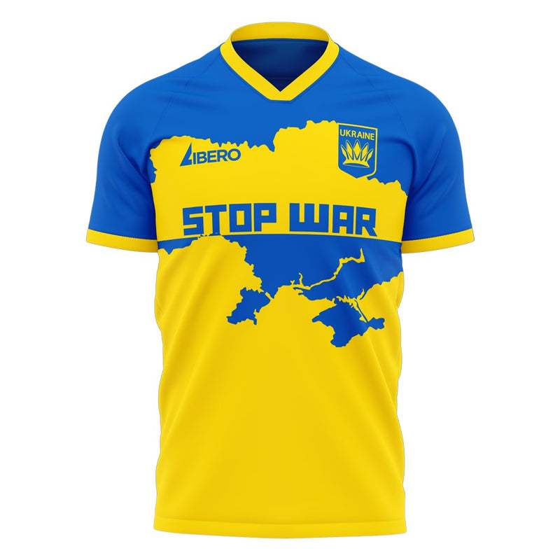 Ukraine Stop War Concept Football Kit (Libero) - Yellow (ZELENSKYY 1)