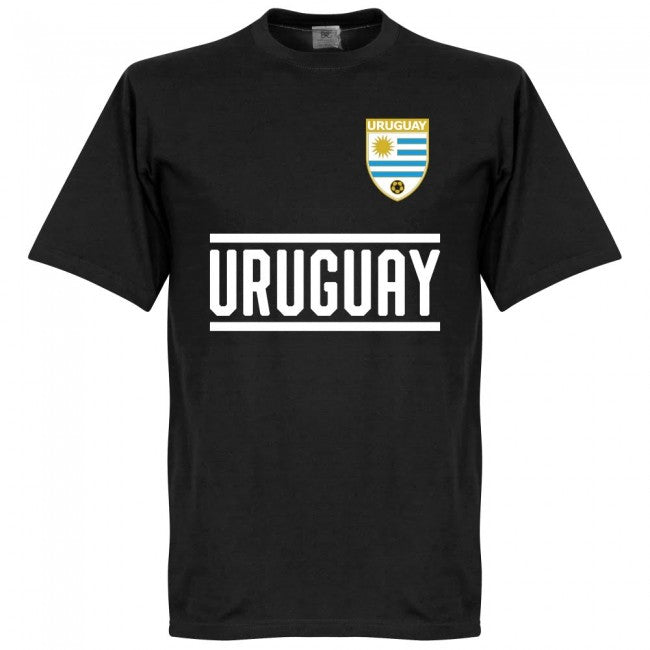 Uruguay Team T-Shirt - Black/White