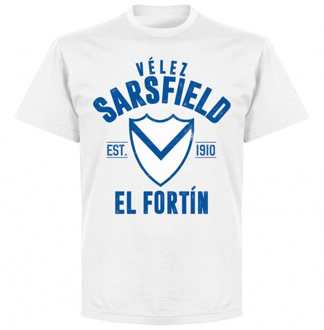 Velez Sarsfield Established T-Shirt - White - Terrace Gear