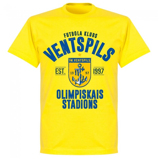 Ventspils Established T-shirt - Yellow - Terrace Gear