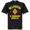 Villarreal Established T-Shirt - Black - Terrace Gear