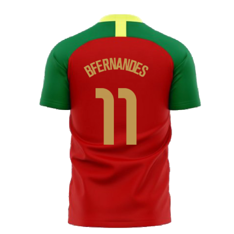 Portugal 2020-2021 Home Concept Football Kit (Airo) (B Fernandes 11)
