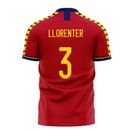 Spain 2020-2021 Home Concept Football Kit (Libero) (LLORENTE R 3)