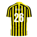 Al-Ittihad 2023-2024 Stripe Home Concept Football Kit (Libero) (Hegazy 26)