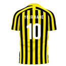 Al-Ittihad 2023-2024 Stripe Home Concept Football Kit (Libero) (Your Name)