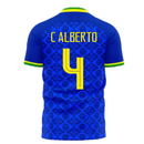 Brazil 2021-2022 Away Concept Football Kit (Fans Culture) (C ALBERTO 4)