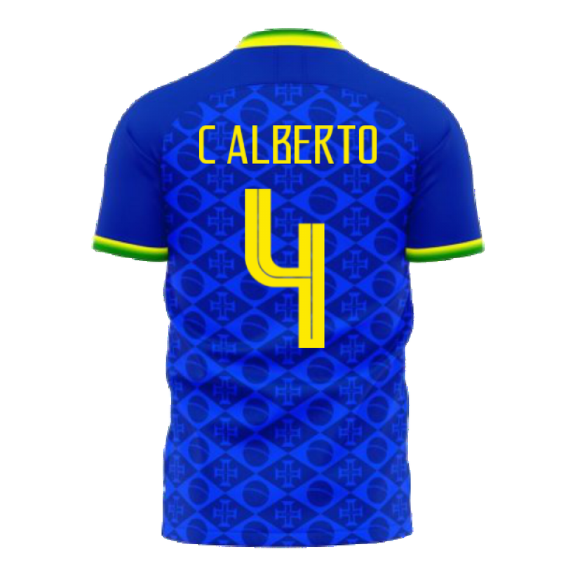 Brazil 2021-2022 Away Concept Football Kit (Fans Culture) (C ALBERTO 4)