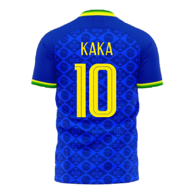 Brazil 2021-2022 Away Concept Football Kit (Fans Culture) (KAKA 10)