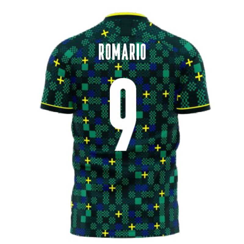 Brazil 2021-2022 Third Concept Football Kit (Libero) (ROMARIO 9)