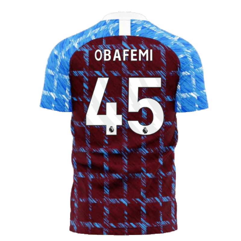 Burnley 2023-2024 Home Concept Football Kit (Libero) (OBAFEMI 45)