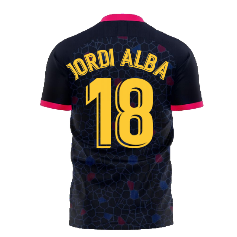 Catalonia 2022-2023 Away Concept Football Kit (Libero) (JORDI ALBA 18)