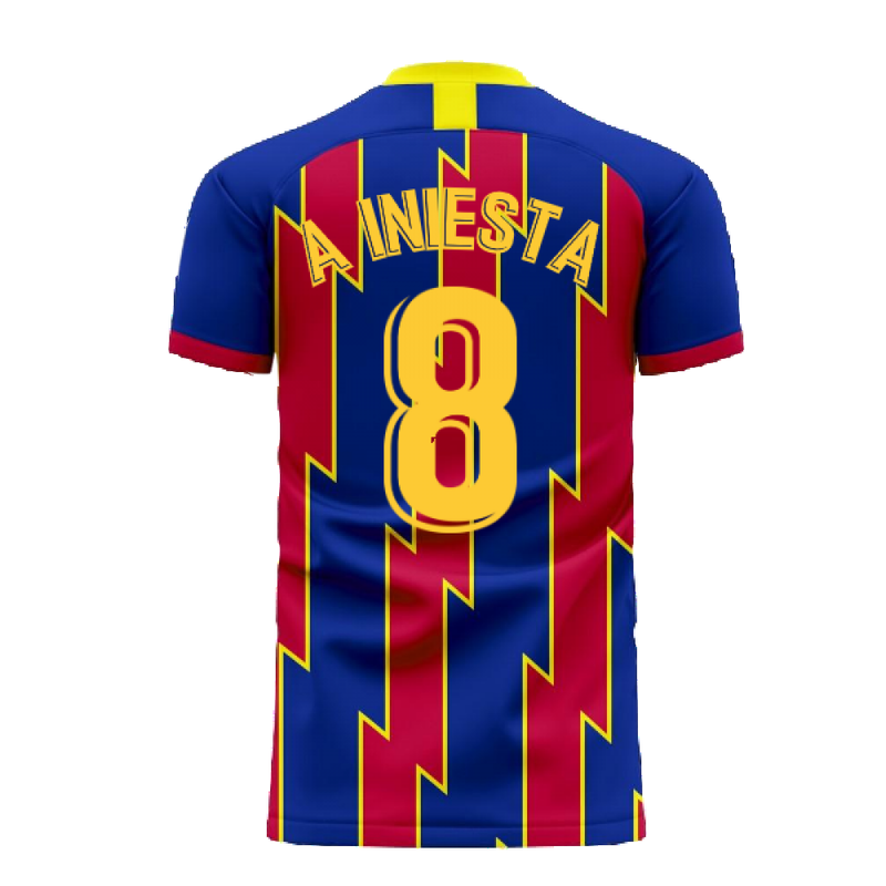 Catalonia 2022-2023 Home Concept Football Kit (Libero) (A INIESTA 8)