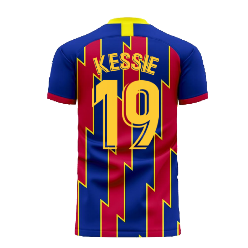 Catalonia 2022-2023 Home Concept Football Kit (Libero) (KESSIE 19)