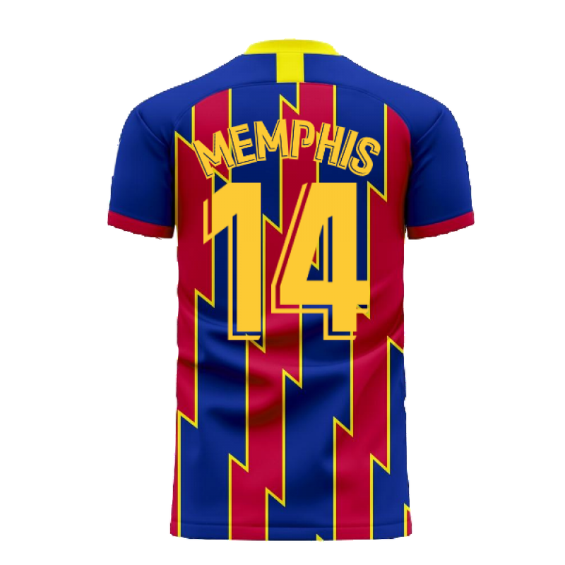 Catalonia 2022-2023 Home Concept Football Kit (Libero) (MEMPHIS 14)