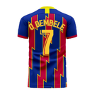 Catalonia 2022-2023 Home Concept Football Kit (Libero) (O DEMBELE 7)