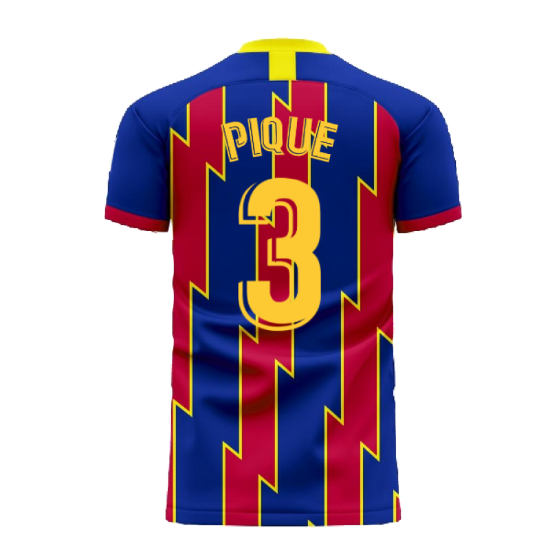 Catalonia 2022-2023 Home Concept Football Kit (Libero) (PIQUE 3)