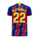 Catalonia 2022-2023 Home Concept Football Kit (Libero) (RAPHINHA 22)