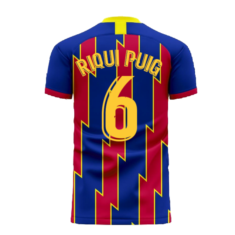Catalonia 2022-2023 Home Concept Football Kit (Libero) (RIQUI PUIG 6)