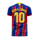Catalonia 2022-2023 Home Concept Football Kit (Libero) (RONALDINHO 10)