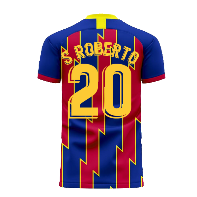 Catalonia 2022-2023 Home Concept Football Kit (Libero) (S ROBERTO 20)